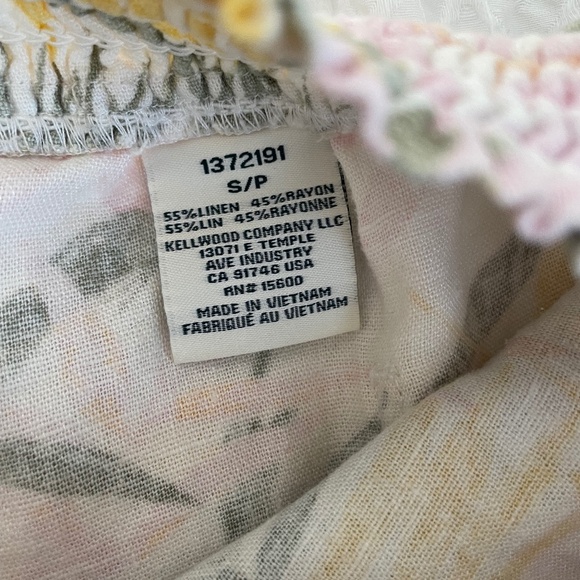 Linen Blend Tropical Print Shorts - Picture 16 of 16